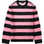 Полосатый свитер WE11DONE, розовый - фото