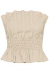 Топ Gestuz DECY CORSET, Light Sand Melange/Sand - фото 5
