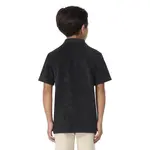 Детская нарядная рубашка-поло Lacoste с коротким рукавом Lacoste kids, черный - фото 2