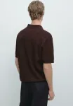 Рубашка поло Massimo Dutti, Bordeaux - фото 3