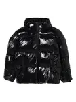 Пуховик с капюшоном Dsquared2 Kids, черный - фото