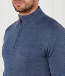 Свитер мужской Stenströms из мериносовой шерсти, синий - фото 4