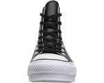 Кроссовки Converse Chuck Taylor All Star High Top Platform Leather Sneaker, цвет Black/Black/White - фото 7