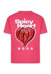 Футболка с принтом SPICY HEART Mister Tee, розовый - фото 4