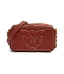 Кожаная сумочка Кэрри Pinko, коричневый - фото