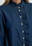 Блуза Desires Button-down blouse, Mid Blue Denim/Blue Denim - фото 4