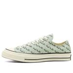 Кроссовки chuck 70 low 'scripted signature print - green oxide' Converse, зеленый - фото