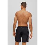 Плавки с вышитым логотипом BOSS, черный - фото 3