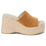 Сланцы на танкетке Sorento Coconuts, cognac - фото 2