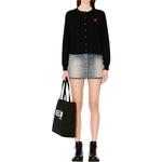 Кардиган с вышитым логотипом KENZO, черный - фото 5