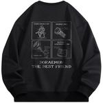 Толстовка унисекс Doraemon, черный - фото 2