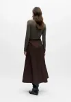 Objdina oz hw rep wrap skirt Object, Seal Brown - фото 3