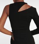 Платье с вырезом на одно плечо Mônot, черный - фото 5