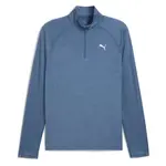 Лонгслив Puma Velocity Cloudspun half zip, синий - фото