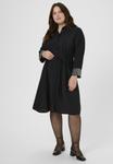 Платье Kaffe Curve KCcenia Dress, Black Deep/Mottled Black - фото 2