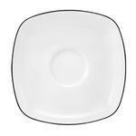 Lido Black Line блюдце для чая 13 см Seltmann Weiden, белый черный - фото