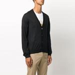 Свободный вязаный свитер мужской VERSACE, черный - фото 5