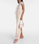 Кожаные балетки с бантом Acne Studios, розовый - фото 2