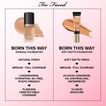 Тональная основа Born This Way Soft Matte Foundation Too Faced, Butter Pecan - фото 8