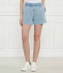 Шорты женские Guess Jeans джинсовые на кулиске, голубой - фото