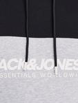 Черная толстовка с капюшоном JACK & JONES PLUS - фото 6