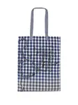 Сумка-тоут в клетку гингем Comme des Garçons TAO, синий - фото 2