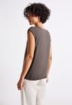 Футболка Street One Basic T-shirt, Braun/Mottled Brown - фото 3