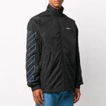 Куртка diagonal stripes zipper mens jacket Off-White, черный - фото 2