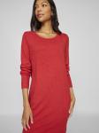 VILA Вязаное платье в цвете Cranberry - фото 7