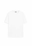 Футболка Massimo Dutti SHORT SLEEVE, White Denim/White - фото 6