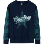 Детский свитшот Converse, темно-синий - фото 3