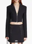 Укороченный блейзер на молнии Dion Lee, черный - фото 4