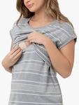 Ночная сорочка для кормления Stevie Stripe Ripe, Grey/White - фото 2