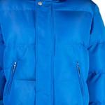 Alexander McQueen Логотип худи с капюшоном и утеплителем, Blue - фото 7