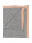 Кашемировое одеяло с контрастной отделкой Siola, серый - фото
