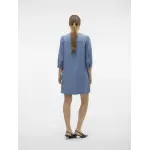 Мини-платье Vero Moda "VMBREE 3/4 LOOSE TUNIC GA", в джинсовом исполнении, синий - фото 6