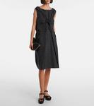 Кожаные сандалии на платформе Prada, Black - фото 3