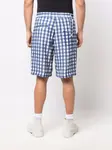 Шорты-бермуды в клетку Jacquemus, синий - фото 4