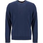 Свитер с вышивкой логотипа Boss HUGO BOSS, темно-синий - фото