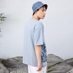 Футболка унисекс сине-серая ANTA - фото 5