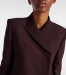 Блейзер Silvannah из шерсти и шелка Khaite, Almandine - фото 4