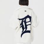 Флисовая куртка унисекс кремового цвета Mlb - фото 7