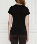 Футболка женская Liu Jo Beachwear со стразами, черный - фото 4