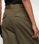 Брюки из девственной шерсти Йохан Nili Lotan, Army Green - фото 6