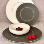 Десертная тарелка Mäser Unico 4er-Set, керамика - серая - фото 2