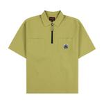 Поло Pleasures Electron Zip Polo, Olive - фото