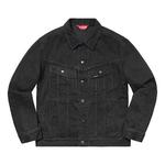 Куртка york painted trucker jacket 'black purple' Supreme, черный - фото