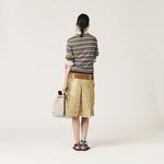 Футболка из джерси Miu Miu, коричневый - фото 3