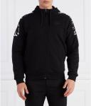 Толстовка Ea7 Regular Fit, черный / серебряный - фото