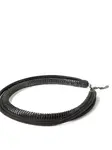 Кожаное драгоценное ожерелье Brunello Cucinelli, черный - фото 3